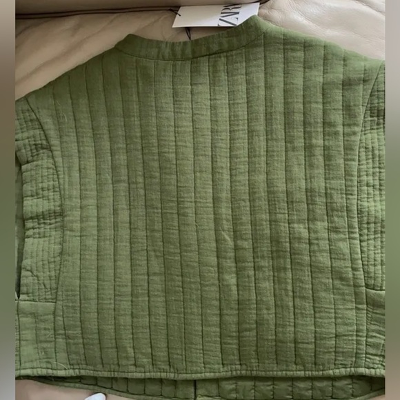 Zara Quilted Embroidered Vest - Picture 2 of 5